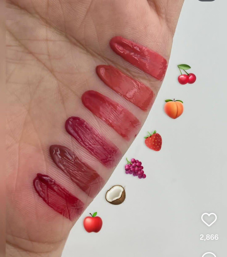 رنگبندی رژ لب تینتی