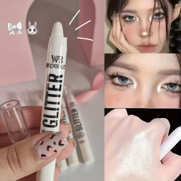 مداد هایلایتر سفید سریع ارایشی قیمت عالی مناسب چشم نوک بینی درخشان و نورانی و گلویی