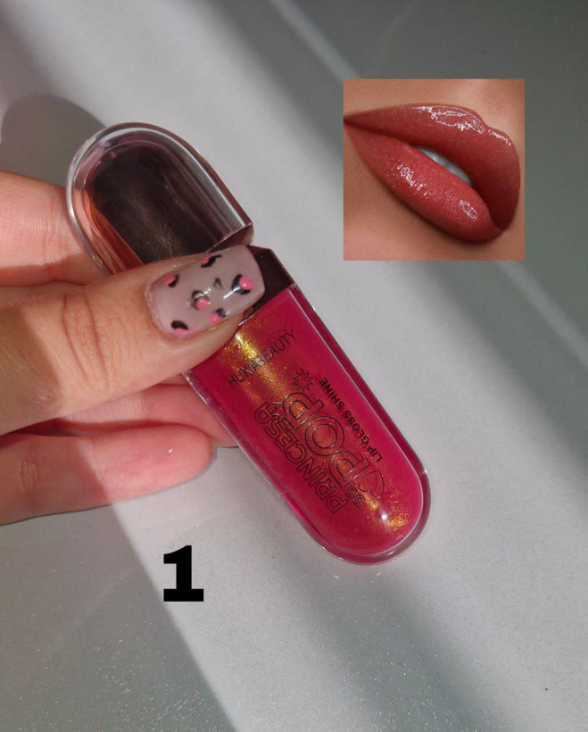 لیپگلاس شاین دار سری پاییزه برند huxiabeauty