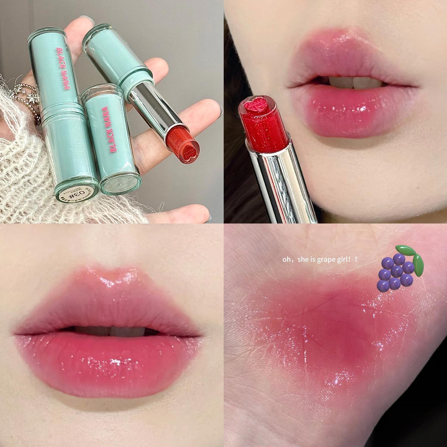 بالم لب ویتامینه، بالم لب قلبی، بالم لب Blacknana، بالم لب کره ای، بالم لب رنگی، بالم لب براق، بالم لب مرطوب کننده، بالم لب مغذی، بالم لب نرم کننده، بالم لب دخترانه، بالم لب گلاسی، بالم لب شیک، بالم لب بادوام