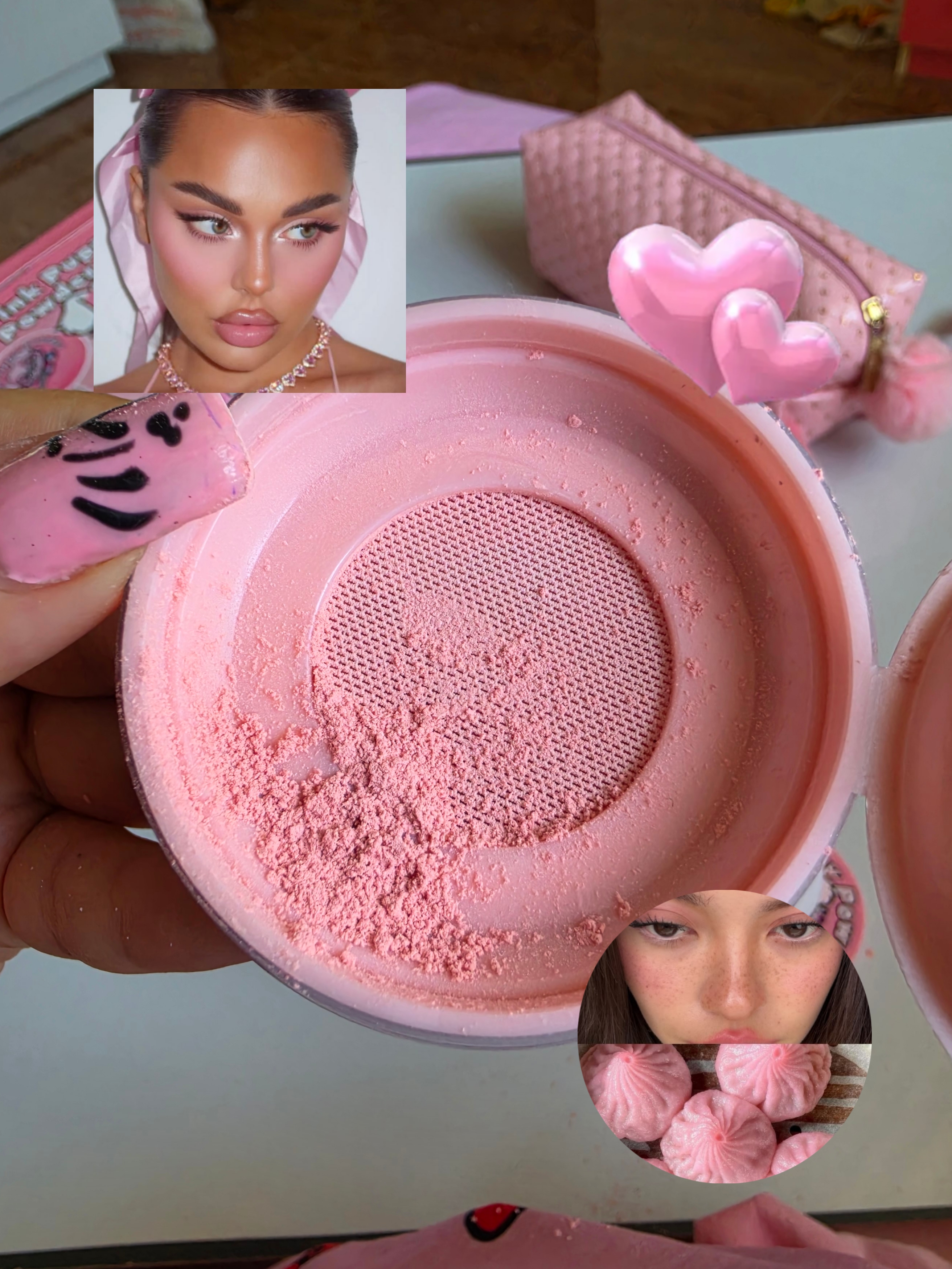 پودر فیکس صورتی مدل pink puppy powder
