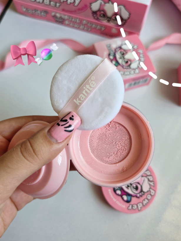 پودر فیکس صورتی مدل pink puppy powder